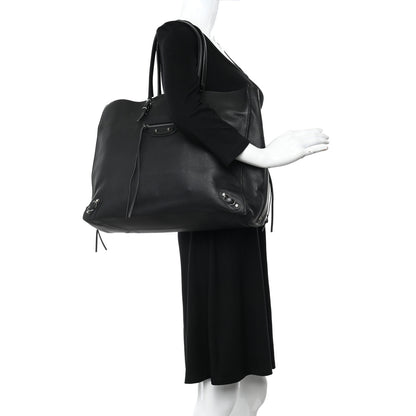 Balenciaga Veau Papier A6 Zip Around Tote Black 2 of 9