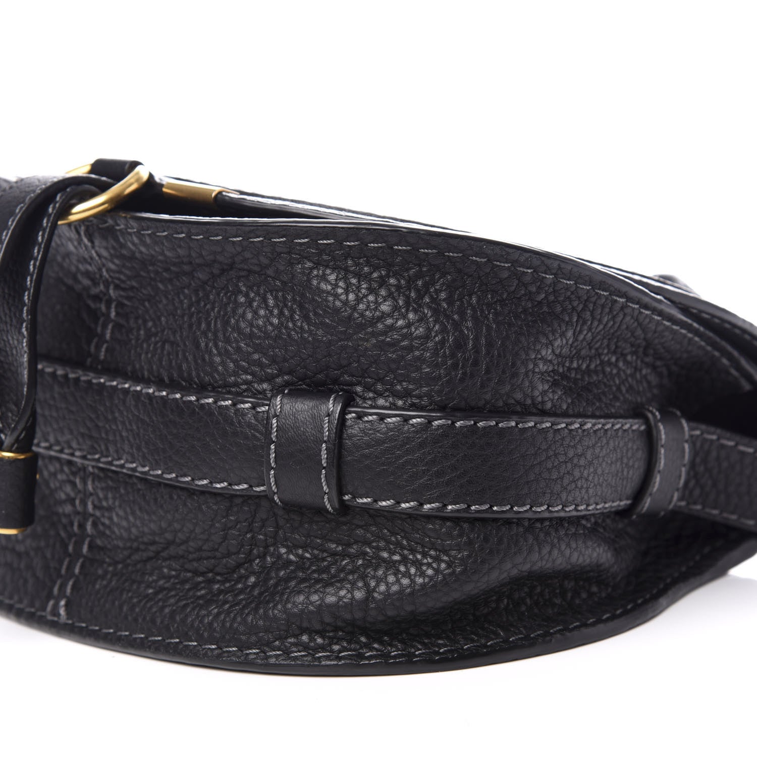 Chloe Calfskin Mini Marcie Round Crossbody Bag Black 9 of 10