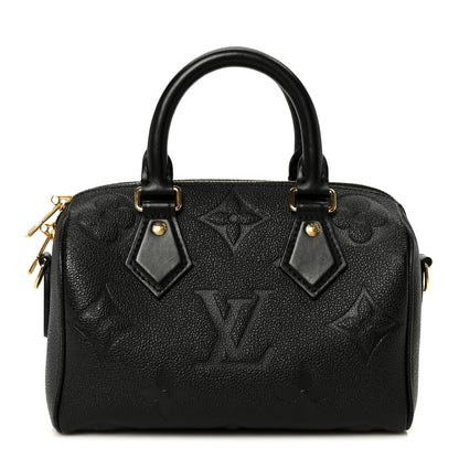 Louis Vuitton Empreinte Monogram Giant Speedy Bandouliere 20 Black 1 of 10