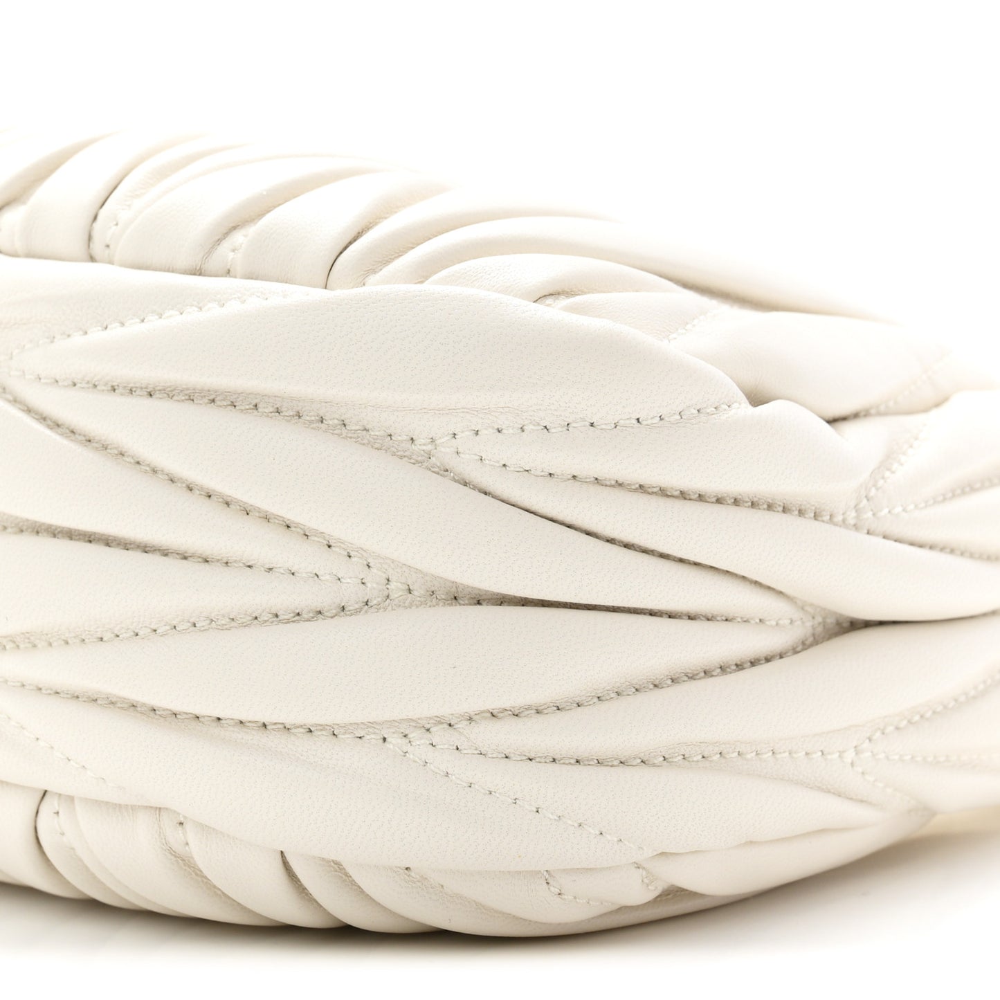 Nappa Matelasse Mini Wander Hobo White