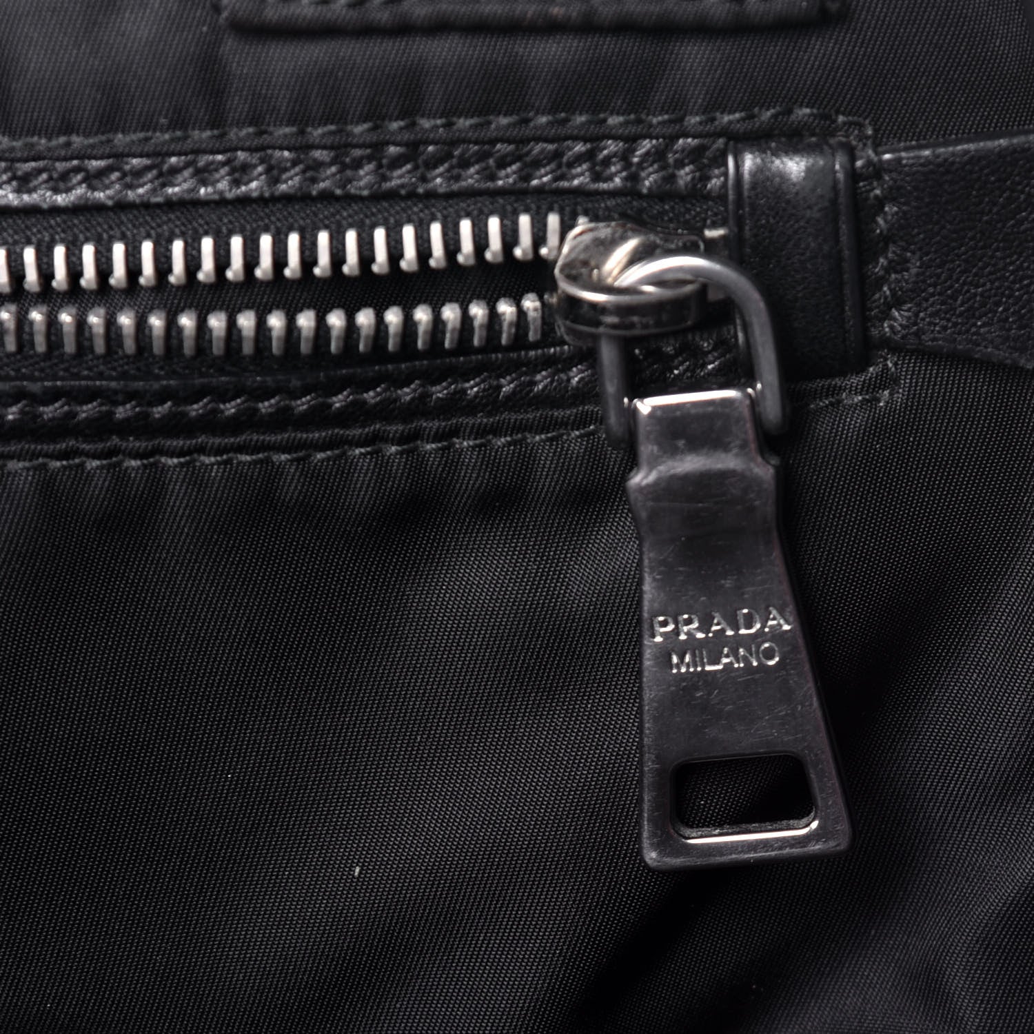 Prada Tessuto Nylon Small Double Reversible Tote Black Militare 6 of 8