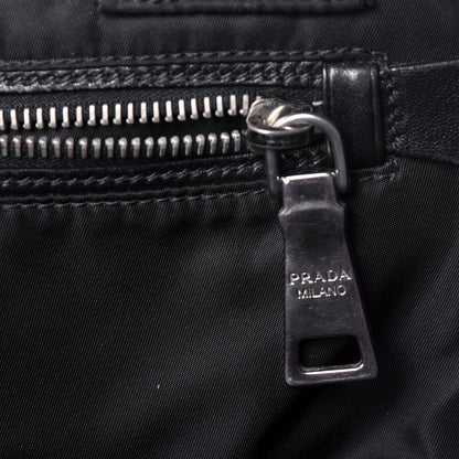 Prada Tessuto Nylon Small Double Reversible Tote Black Militare 6 of 8