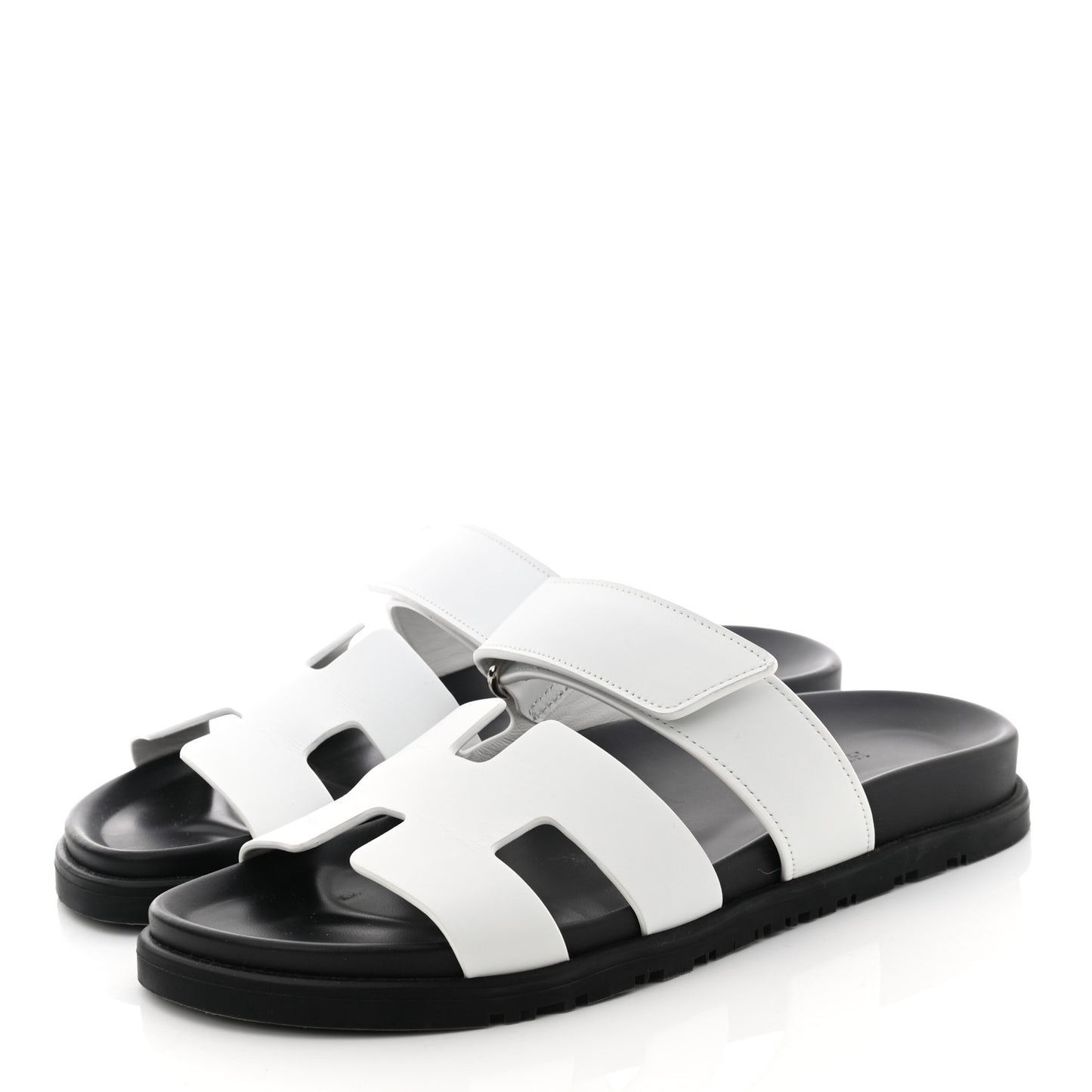 Calfskin Womens Chypre Sandals 38 White