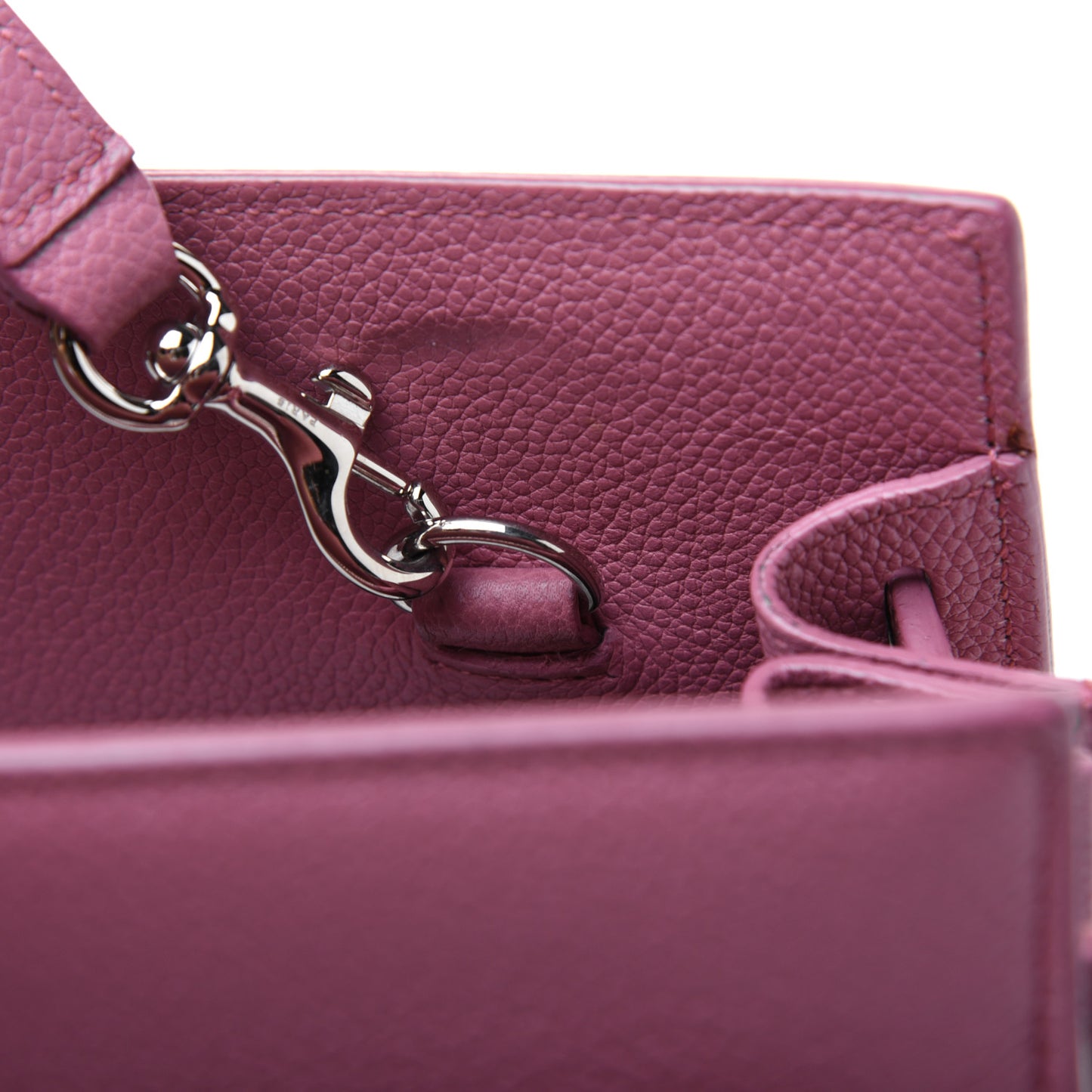 Grained Calfskin Small Sac De Jour Dark Rose