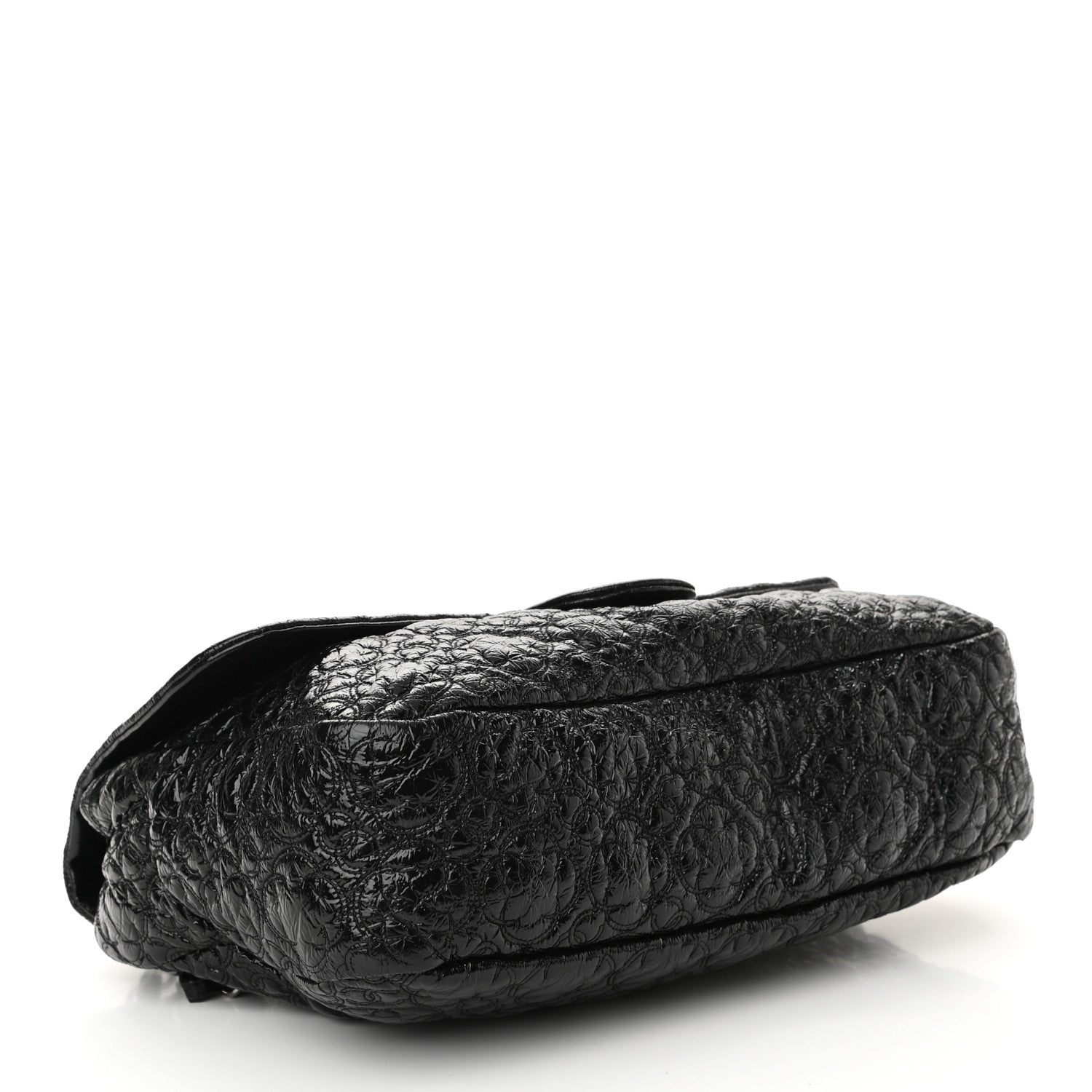 Chanel Vinyl Rock In Moscow Single Flap Black 4 of 10