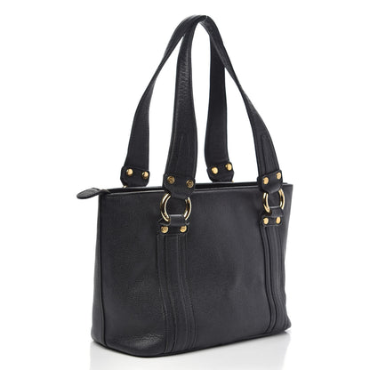 MCM Grained Calfskin Mini Tote Black 3 of 15