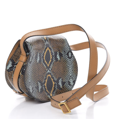 Chloe Python Calfskin Embossed Mini Marcie Round Crossbody Bag Multicolor 3 of 11