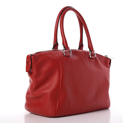 Prada Vitello Daino Shopping Tote Rosso 3 of 19