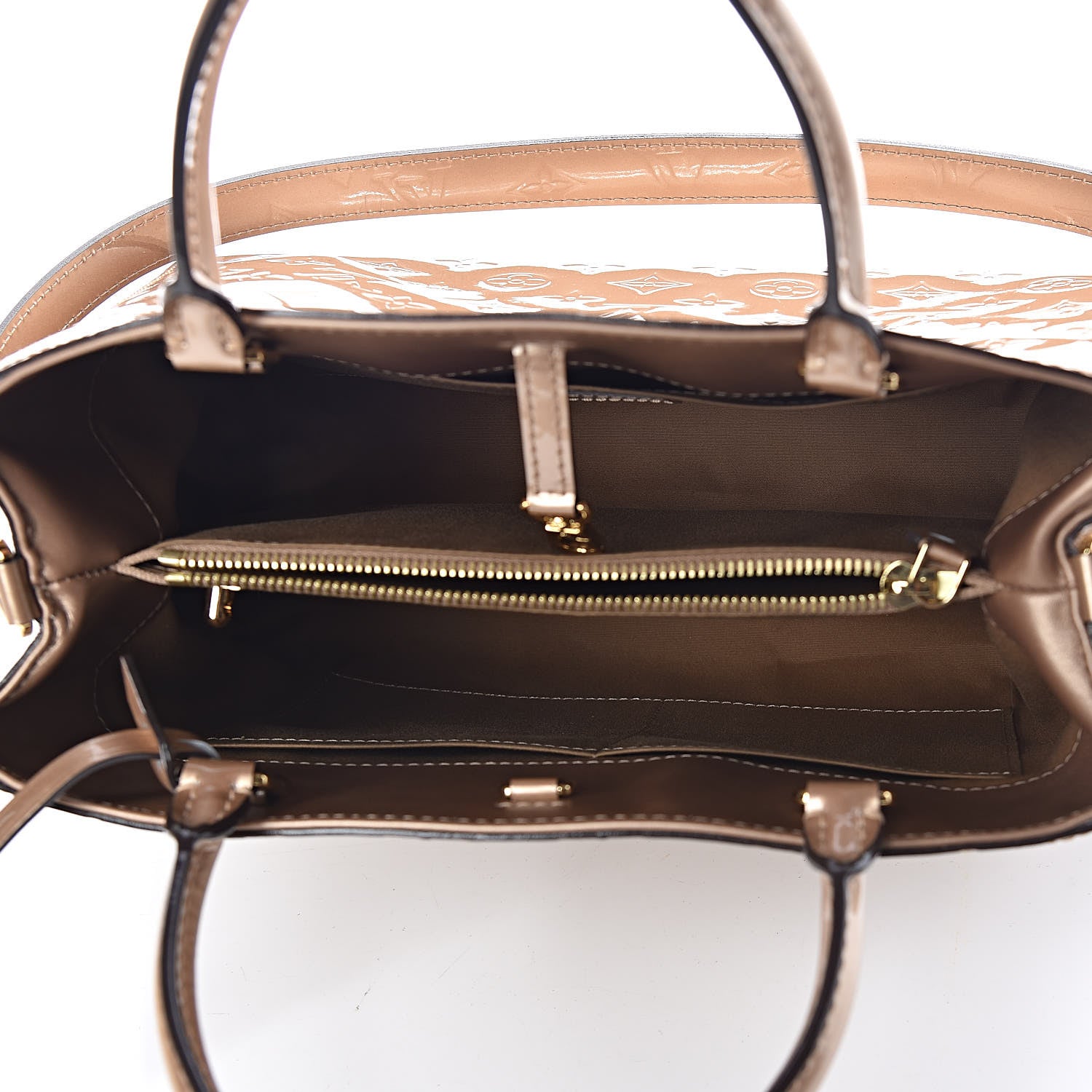 Louis Vuitton Vernis Montaigne MM Beige Poudre 5 of 9