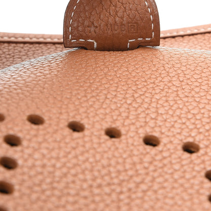 Hermes Taurillon Clemence Evelyne III GM Gold 7 of 7