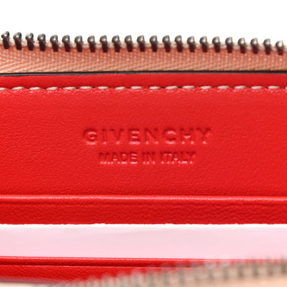 Givenchy Lambskin Logo Zip Around Compact Wallet Beige 6 of 8