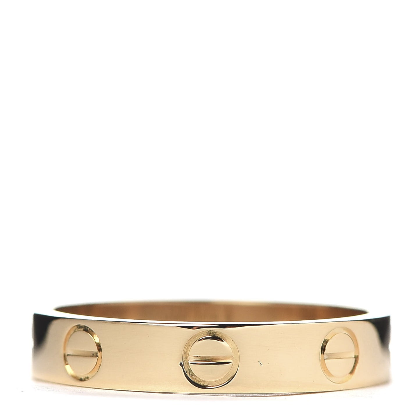 18K Yellow Gold 3.5mm LOVE Wedding Band Ring 52 6