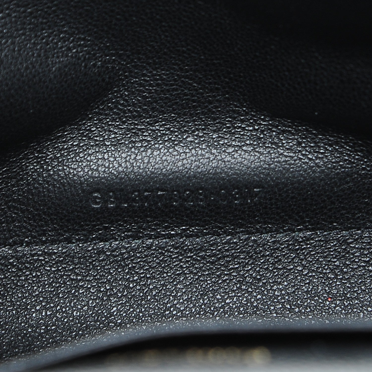 Saint Laurent Grain De Poudre Matelasse Chevron Monogram Chain Wallet Black 7 of 7