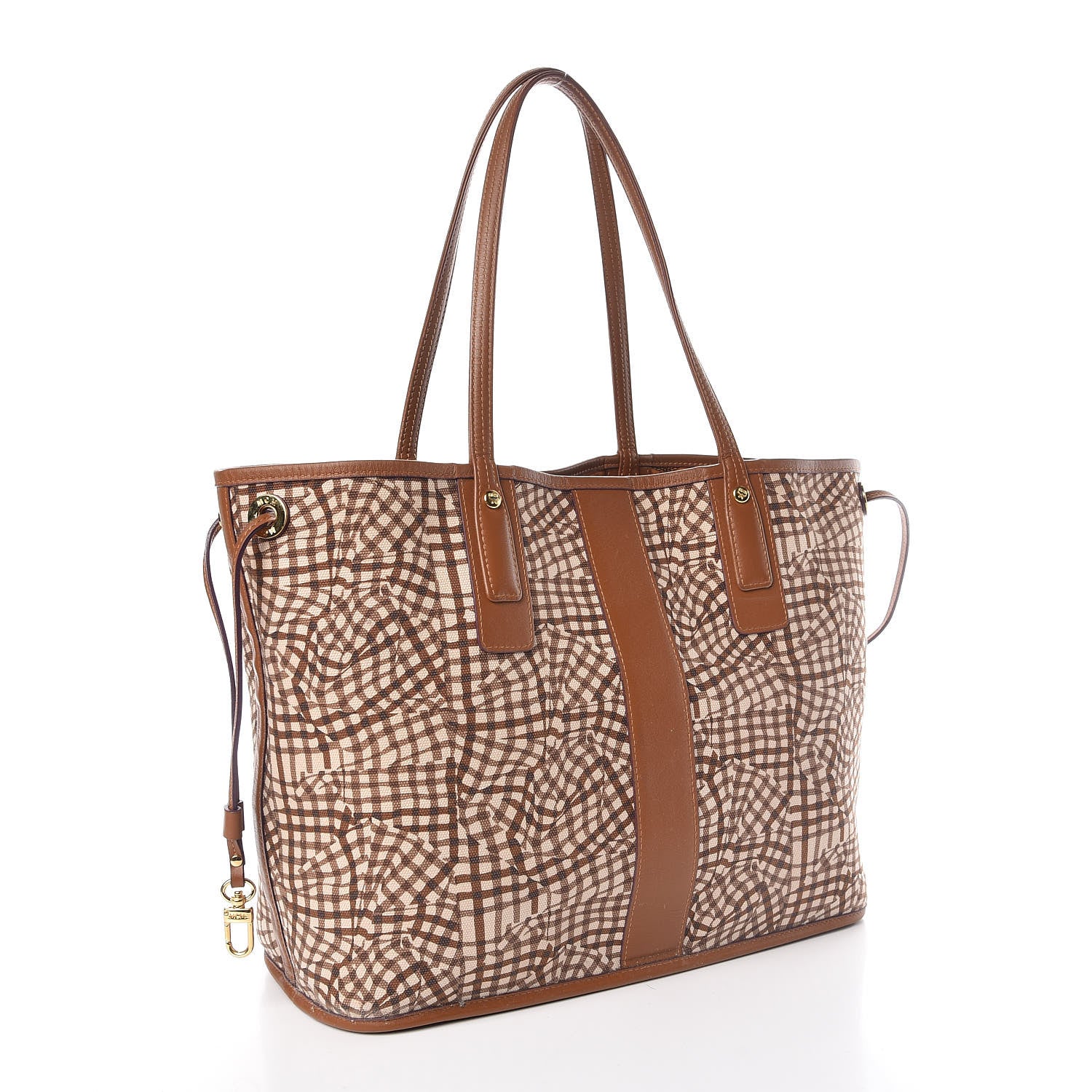 MCM Visetos Medium Liz Reversible Shopper Tote Cognac 7 of 20