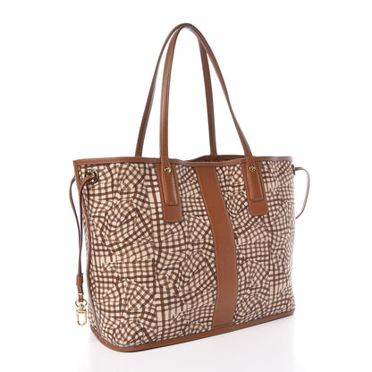 MCM Visetos Medium Liz Reversible Shopper Tote Cognac 7 of 20