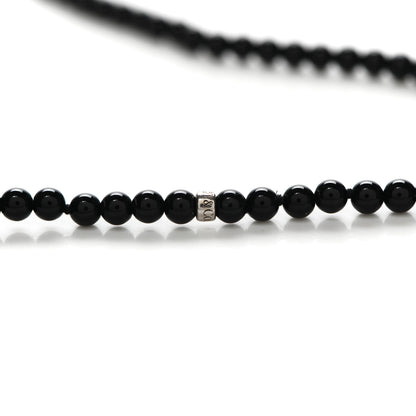 Tiffany Sterling Silver Black Onyx Freshwater Pearl Ziegfeld Tassel Necklace 4 of 6
