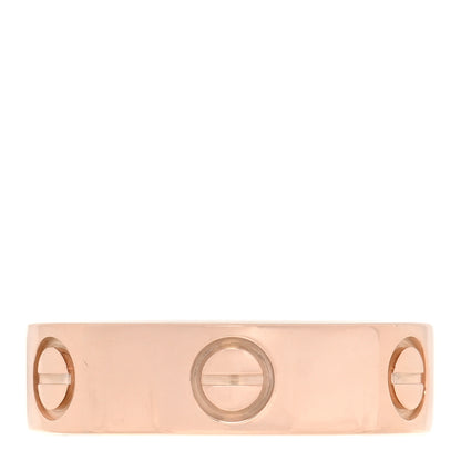 Cartier 18K Pink Gold 5.5mm LOVE Ring 53 6.25 3 of 4