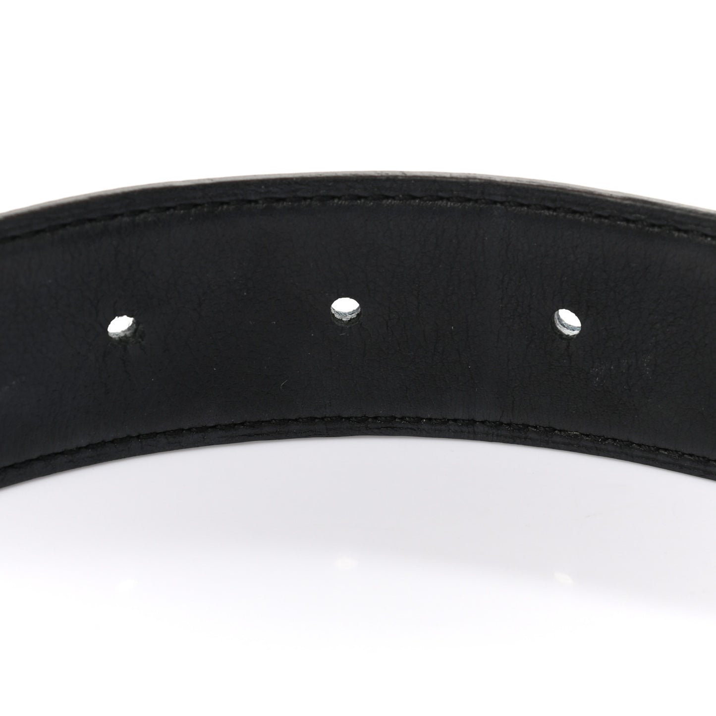 Epsom Swift 32mm Guilloche H Belt 85 Bleu Brighton Black
