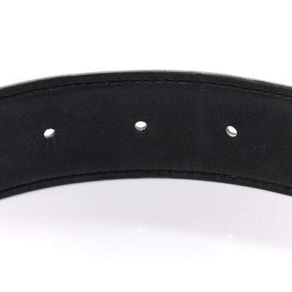 Hermes Epsom Swift 32mm Guilloche H Belt 85 Bleu Brighton Black 4 of 6
