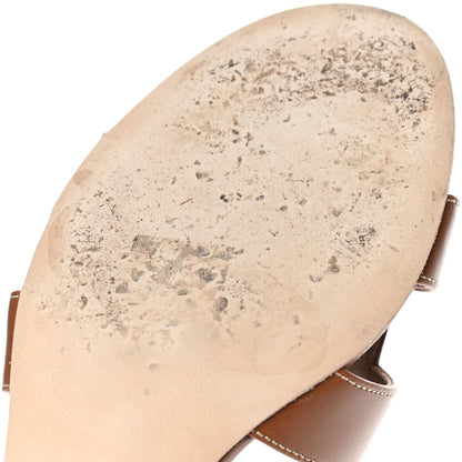 Hermes Calfskin Oasis Sandals 40 Gold 10 of 12