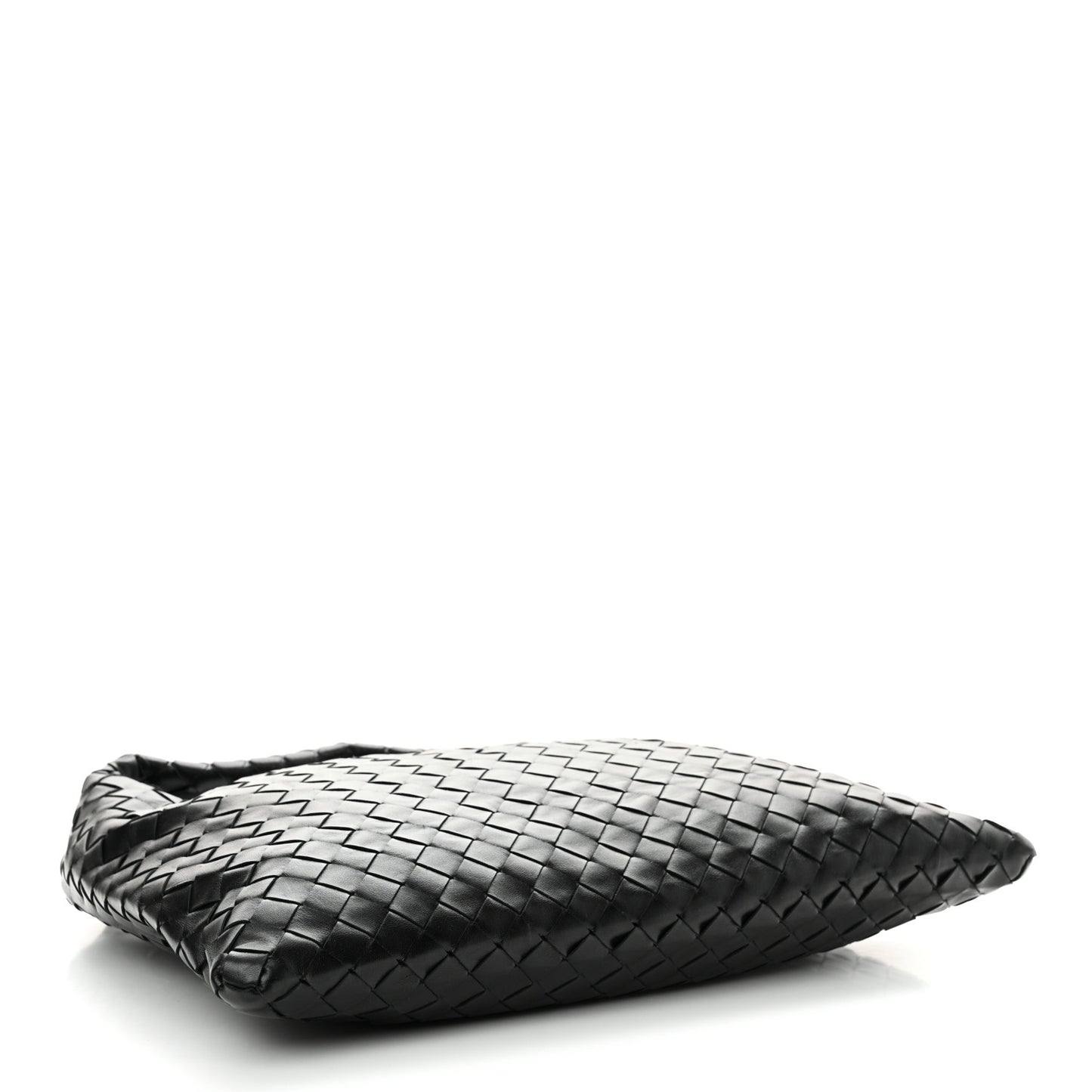 Calfskin Intrecciato Small Hop Black