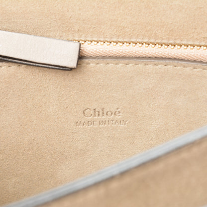 Chloe Calfskin Suede Medium Faye Shoulder Bag Motty Grey 7 of 8