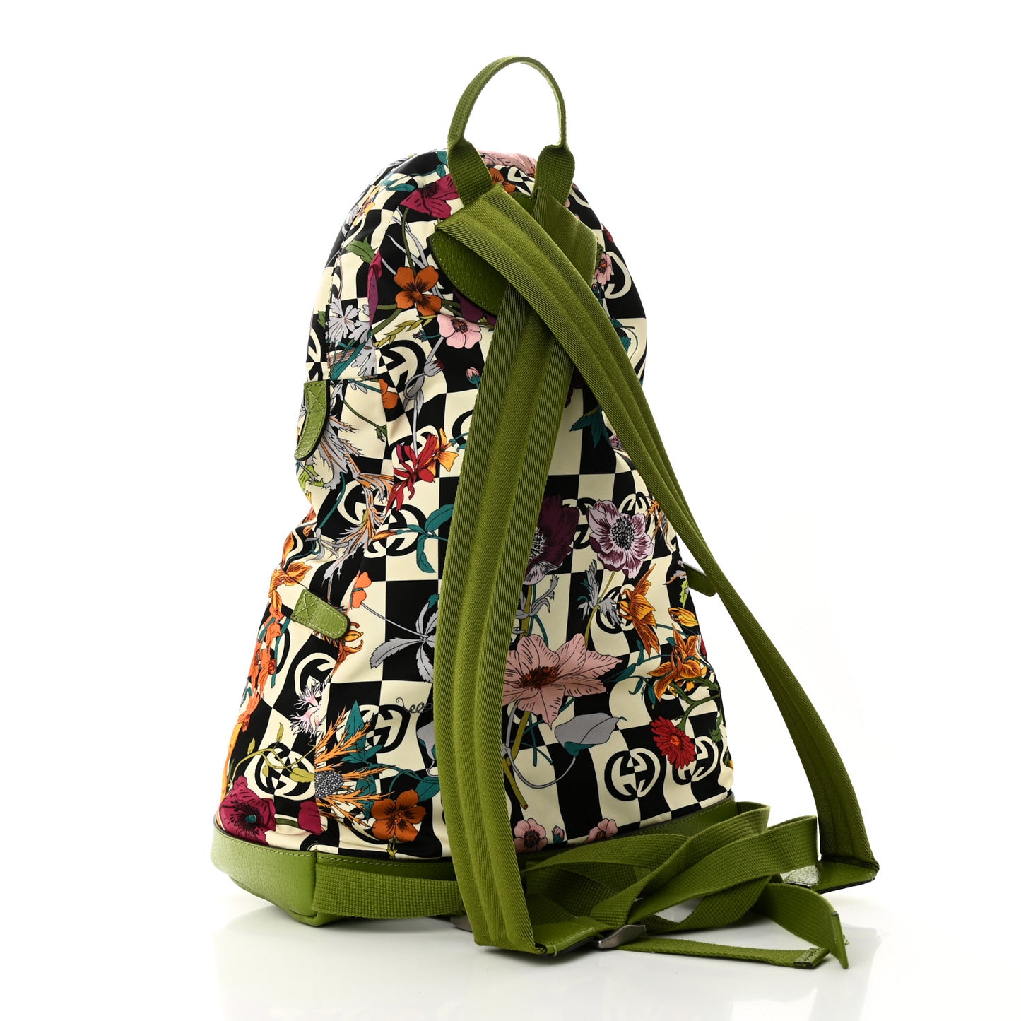 X THE NORTH FACE Econyl Nylon Floral Medium Backpack Green