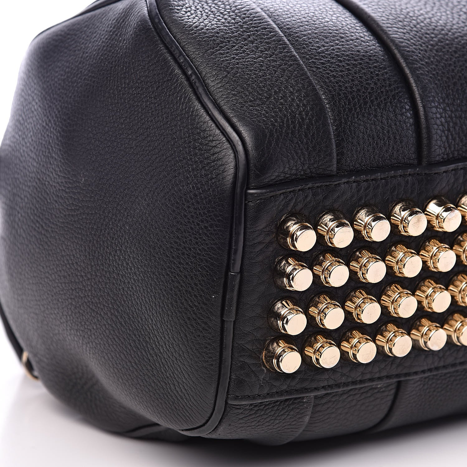 Alexander Wang Pebbled Lambskin Rockie Black Pale Gold Hardware 7 of 14