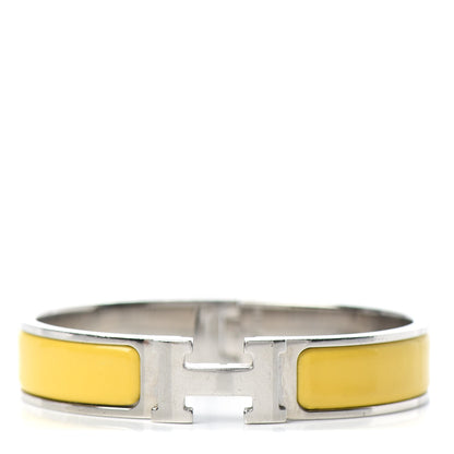 Hermes Enamel Narrow Clic Clac H Bracelet PM Jaune Soleil 1 of 4