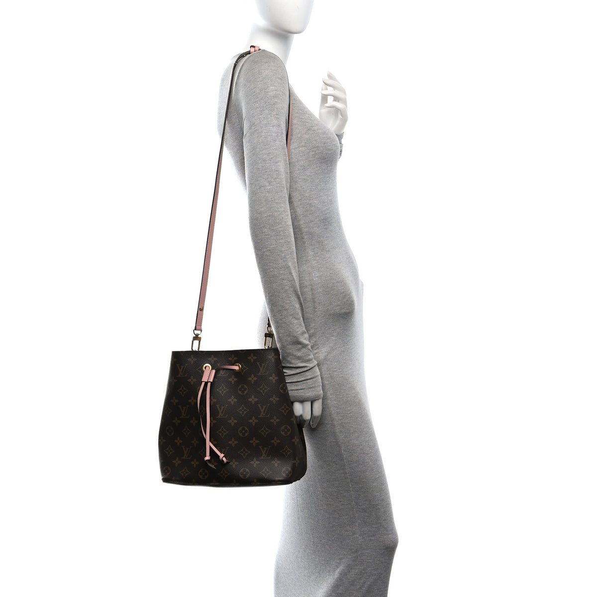 Louis Vuitton Monogram Neonoe MM Rose Poudre 2 of 8