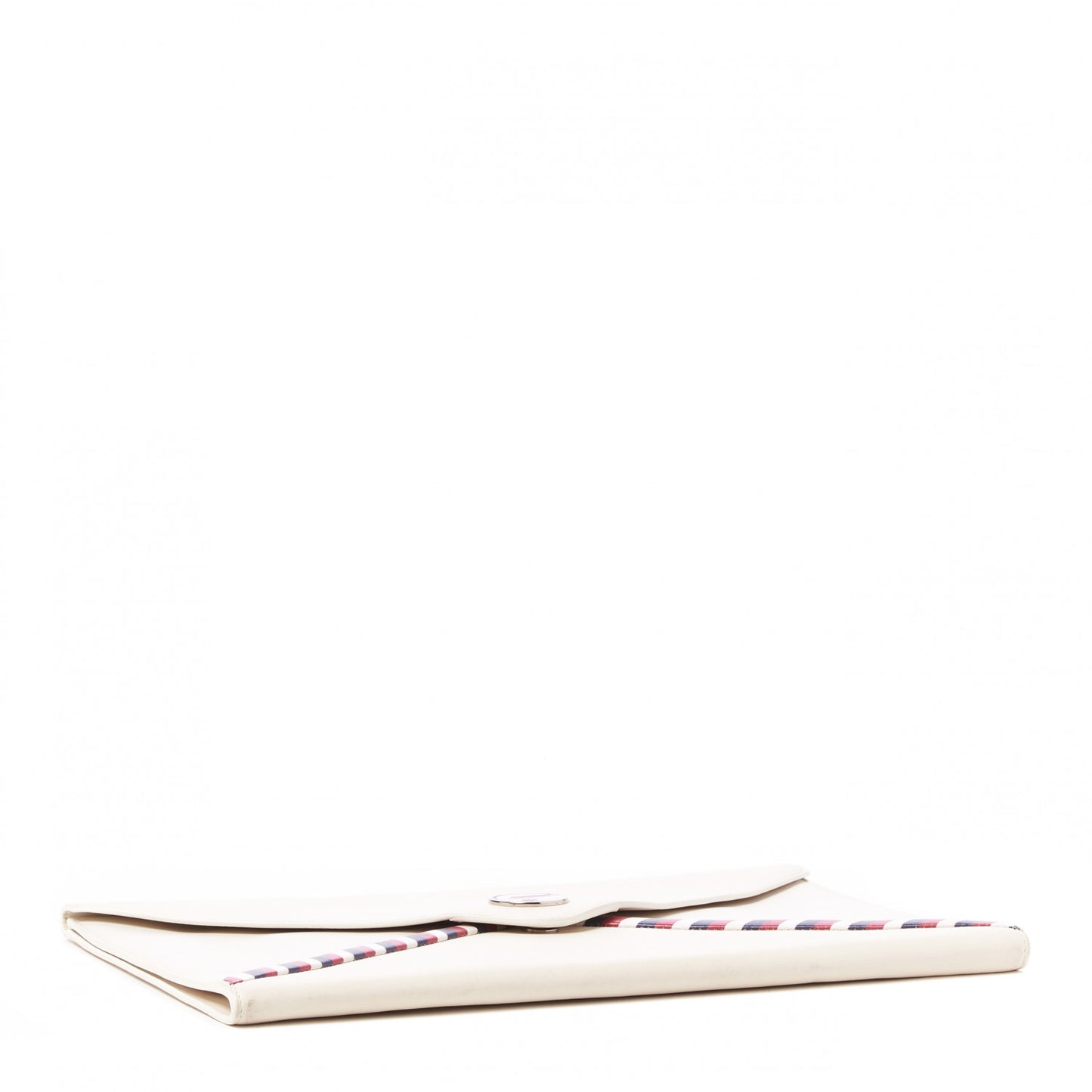 Lambskin Airline Envelope Pouch White
