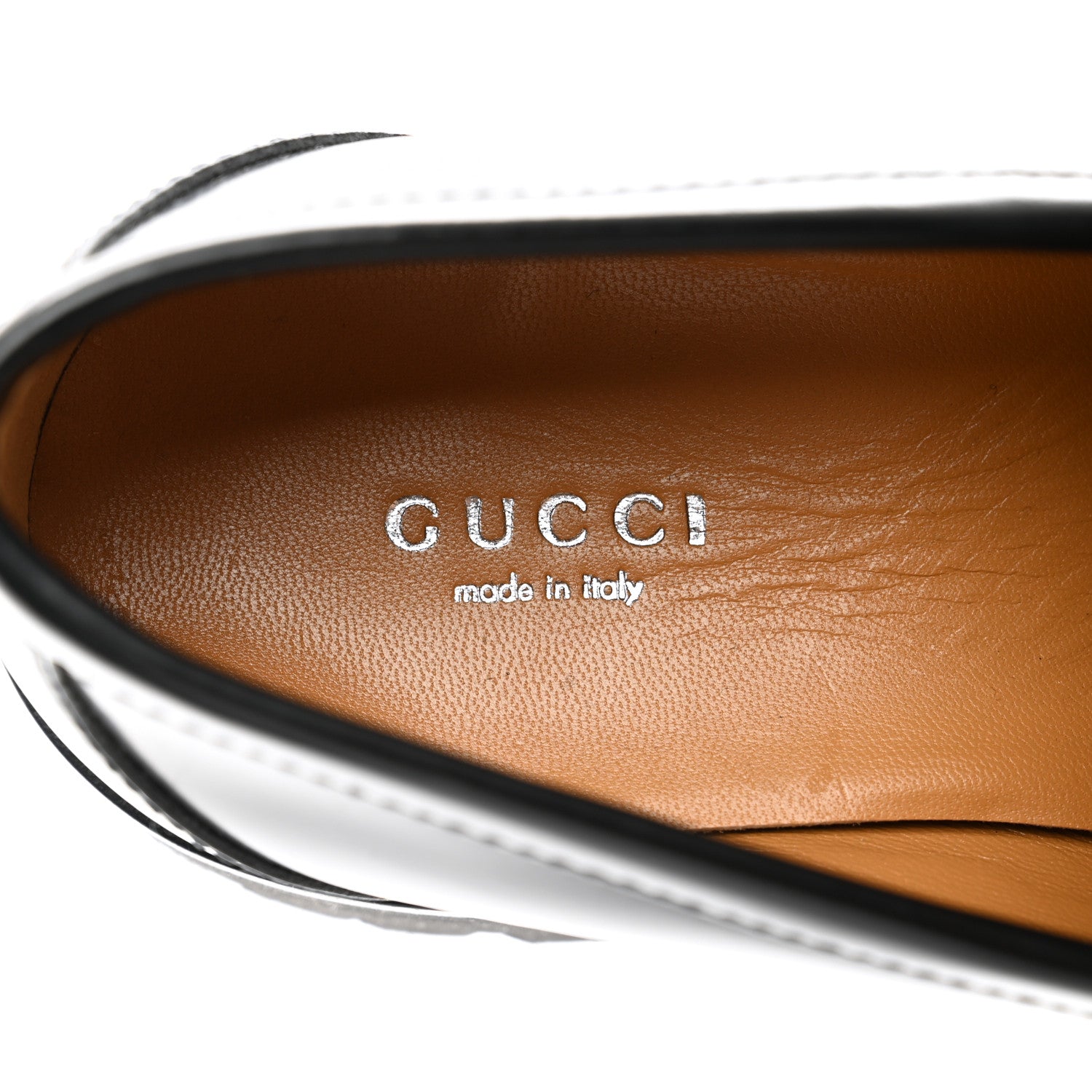 Gucci Cordovan Lux Womens Jeanne Platform Lug Sole 30/45mm Loafers 37 Black 7 of 8