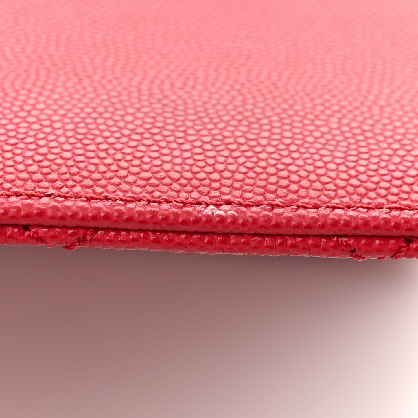 Caviar Quilted Mini Coco Handle Flap Red