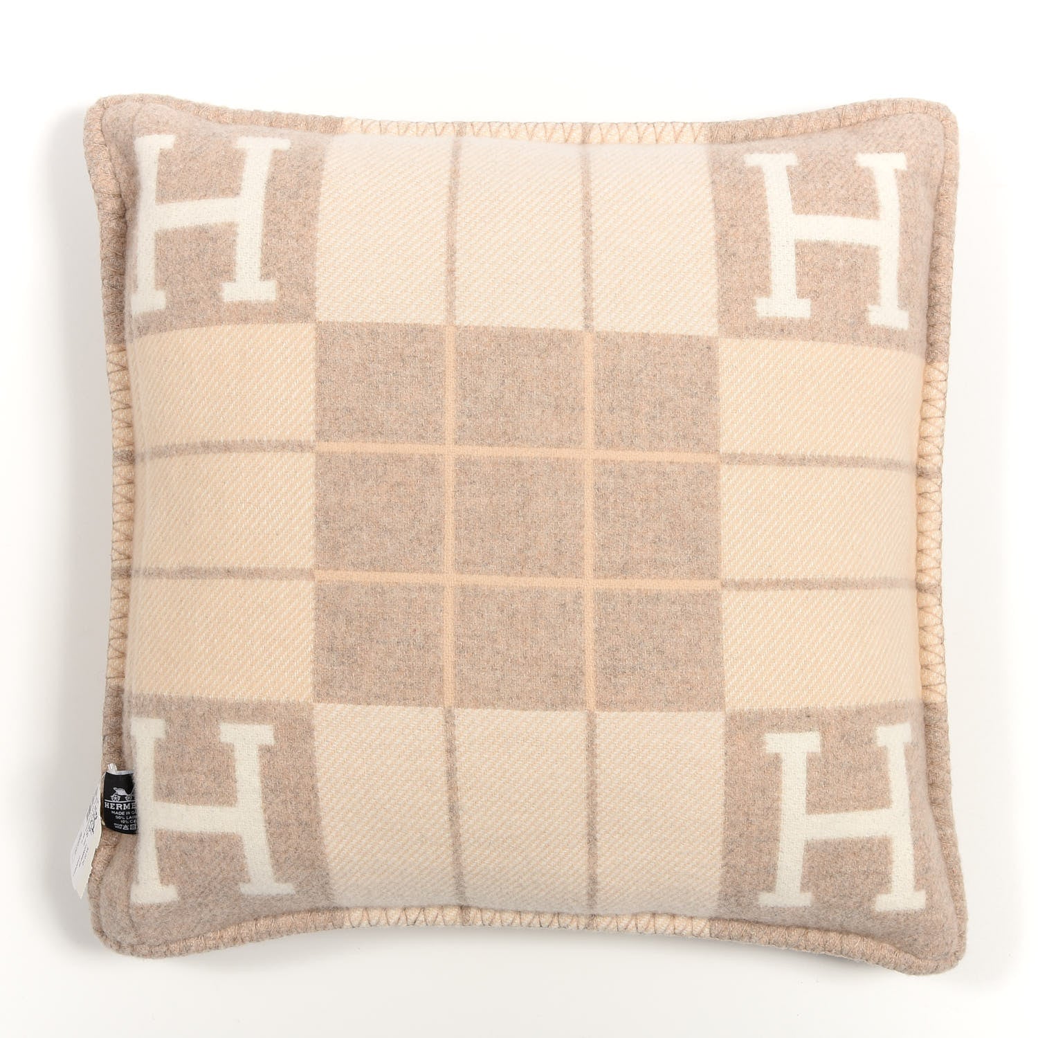 Hermes Wool Cashmere Avalon III Pillow PM Coco Camomille 2 of 4