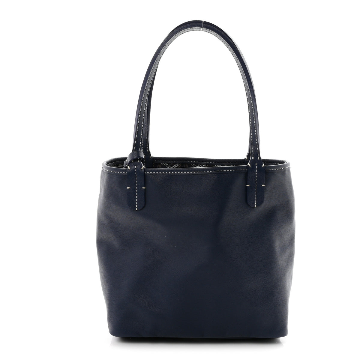 Goyardine Reversible Mini Anjou Navy