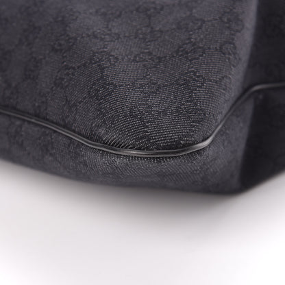 Gucci Denim Monogram Messenger Bag Black 13 of 14