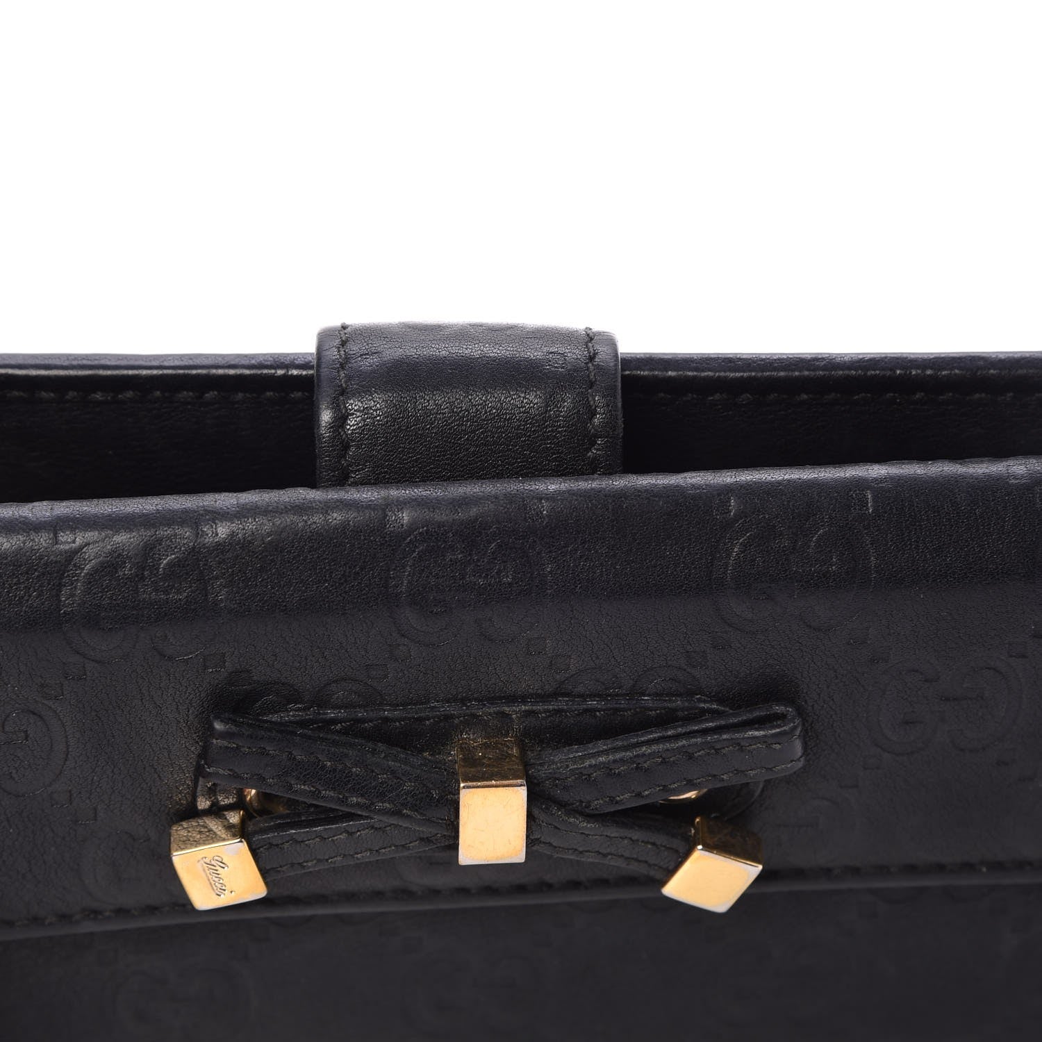 Gucci Guccissima Princy Continental Wallet Black 9 of 16