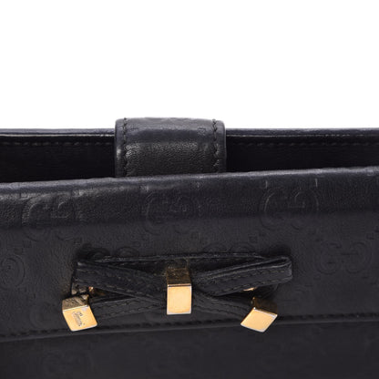 Gucci Guccissima Princy Continental Wallet Black 9 of 16