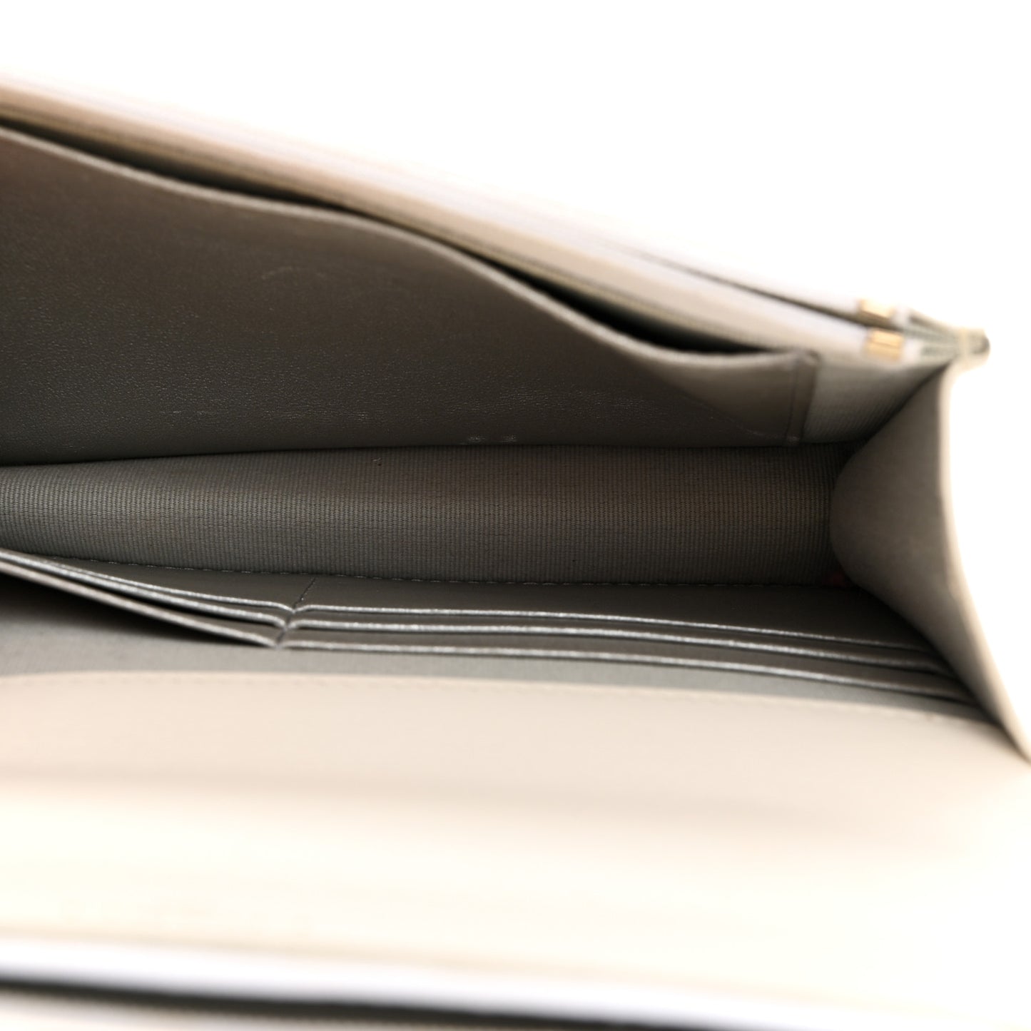 Shiny Calfskin Quilted Multicolor Top Handle Wallet On Chain WOC White