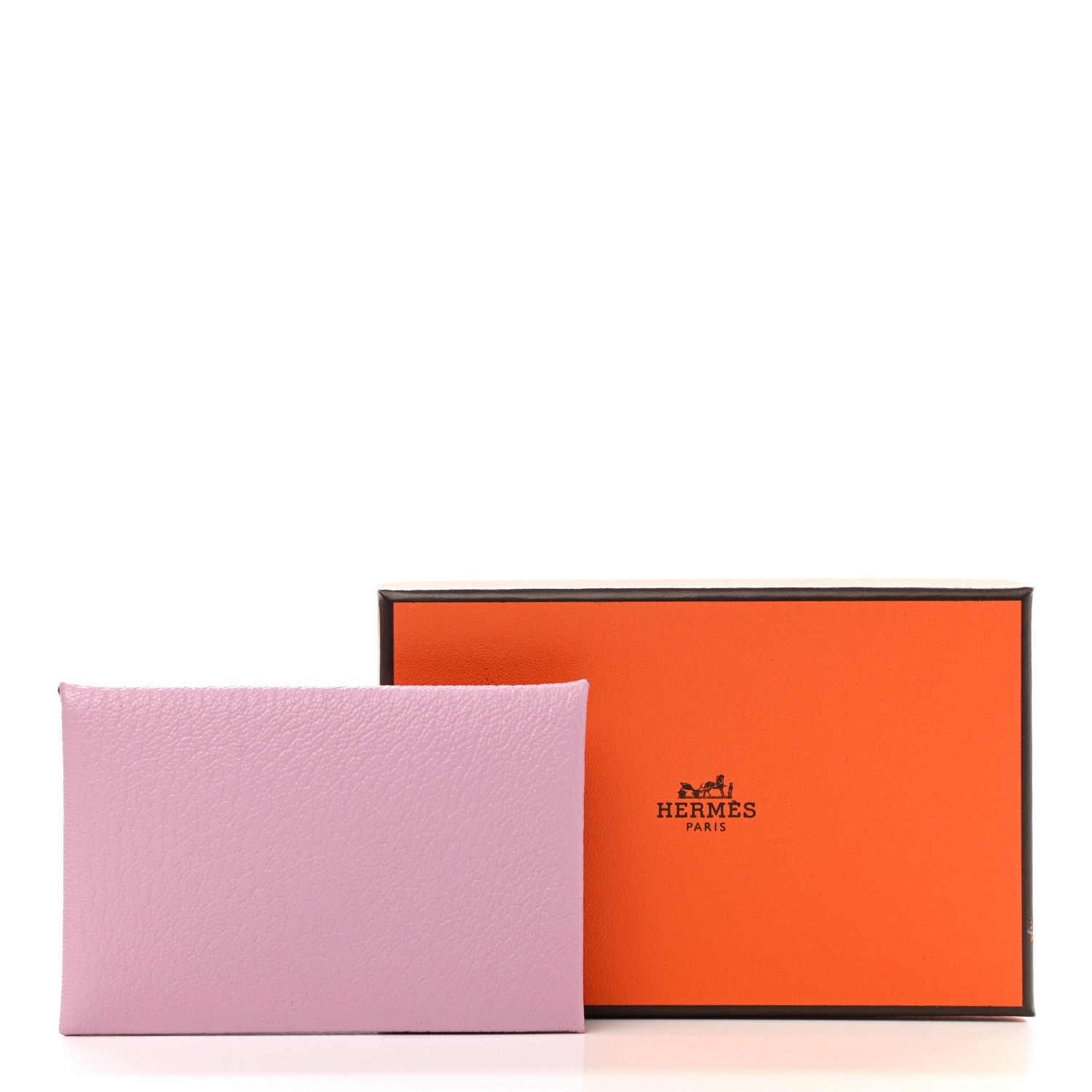 Hermes Chevre Mysore Calvi Card Case Mauve Sylvestre 8 of 8