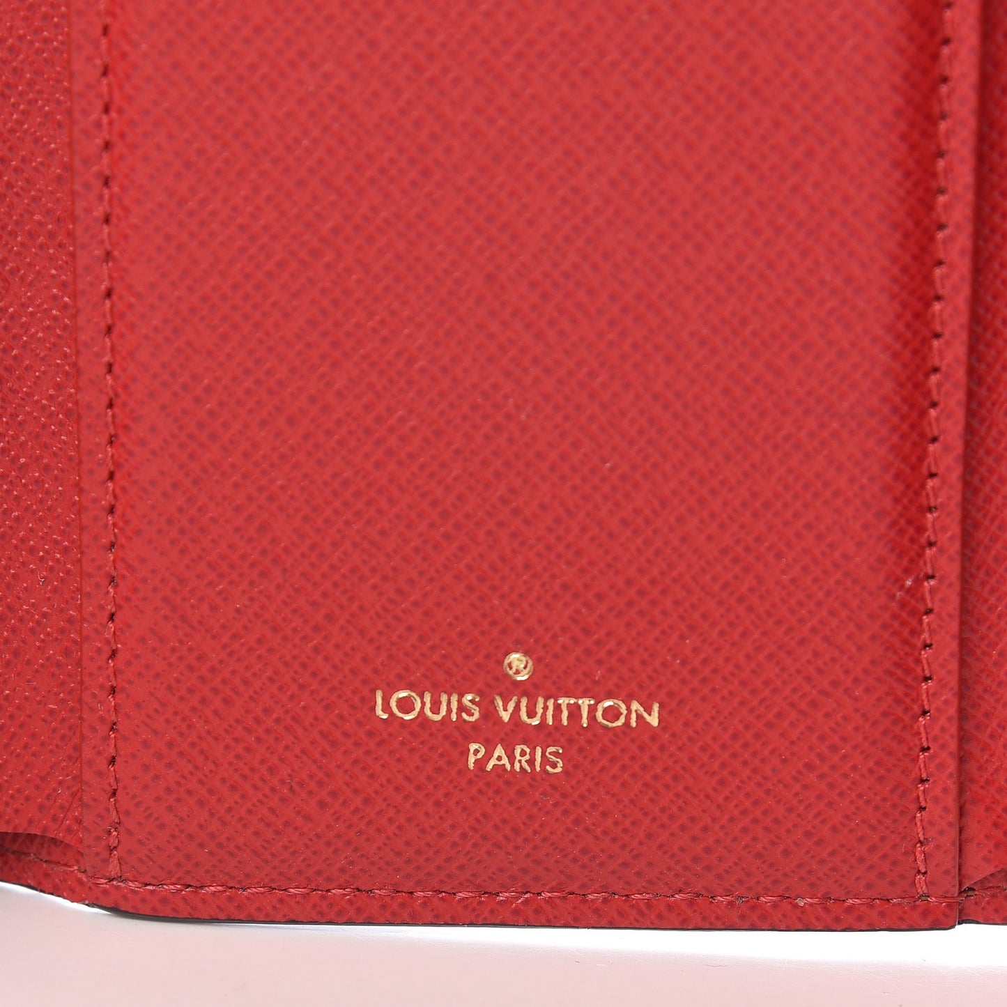 Damier Ebene Victorine Wallet Red