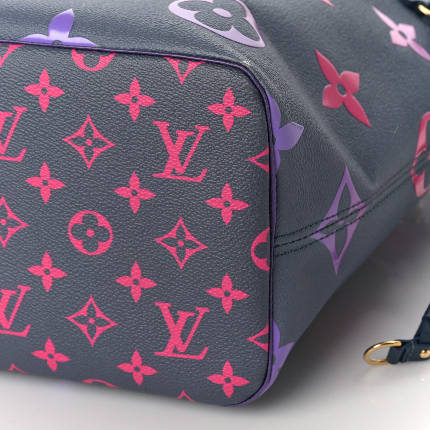 Louis Vuitton Monogram Giant Spring In The City Neverfull MM Midnight Fuchsia 9 of 10