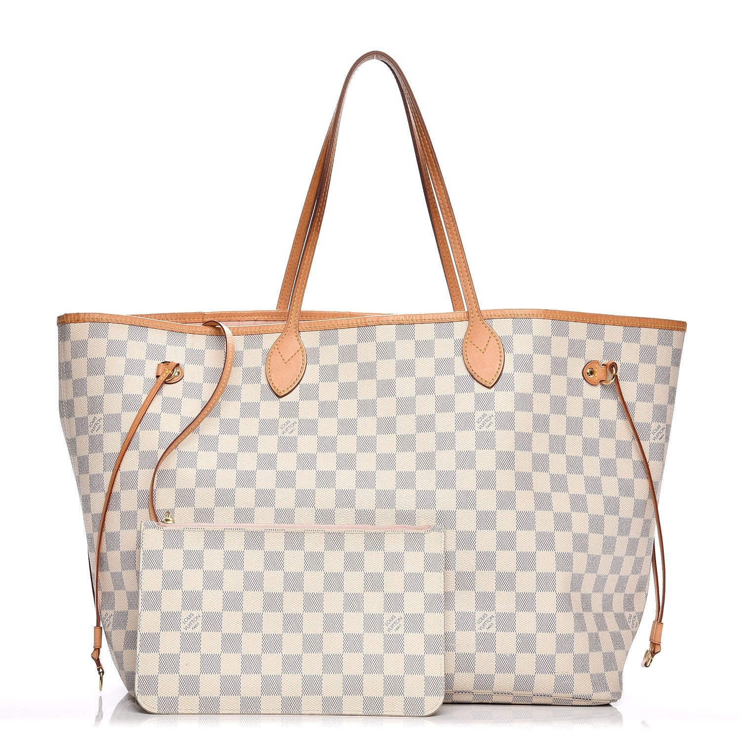 Louis Vuitton Damier Azur Neo Neverfull GM Rose Ballerine 1 of 16