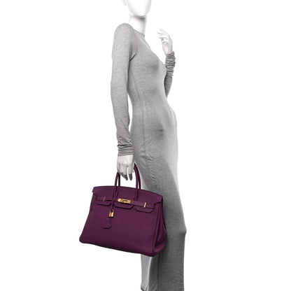 Hermes Togo Birkin 35 Anemone 2 of 11