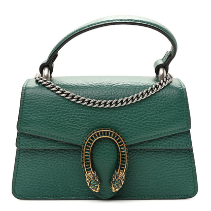 Gucci Dollar Calfskin Crystal Mini Dionysus Top Handle Bag Emerald 1 of 9