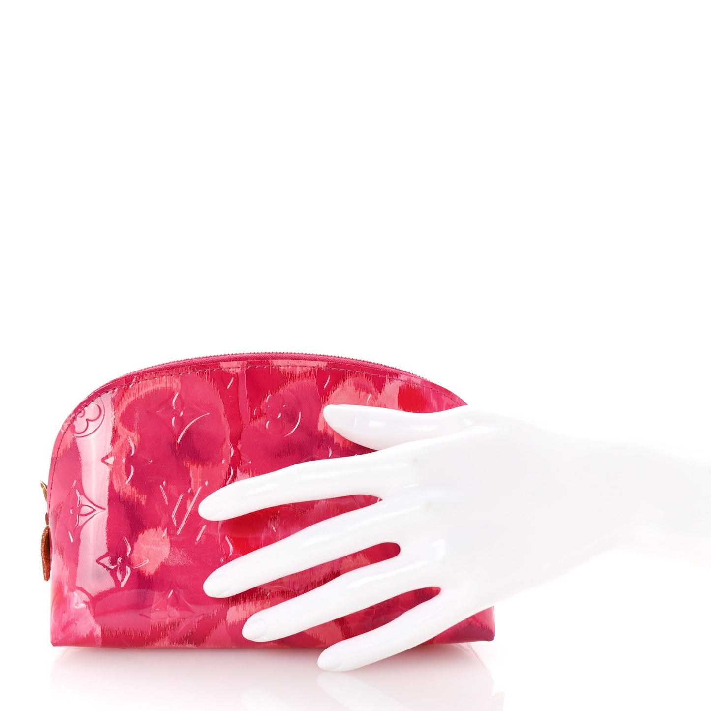 Vernis Ikat Cosmetic Pouch Rose Indien