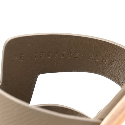 Hermes Epsom Santorini Sandals 40 Etoupe 8 of 8