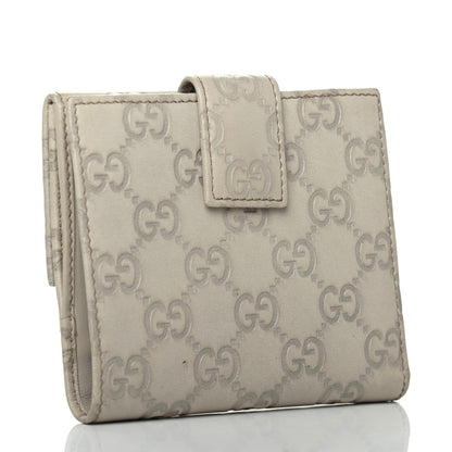 Gucci Guccissima Princy French Flap Wallet Off White 3 of 7