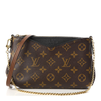 Louis Vuitton Monogram Pallas Clutch Black 1 of 10