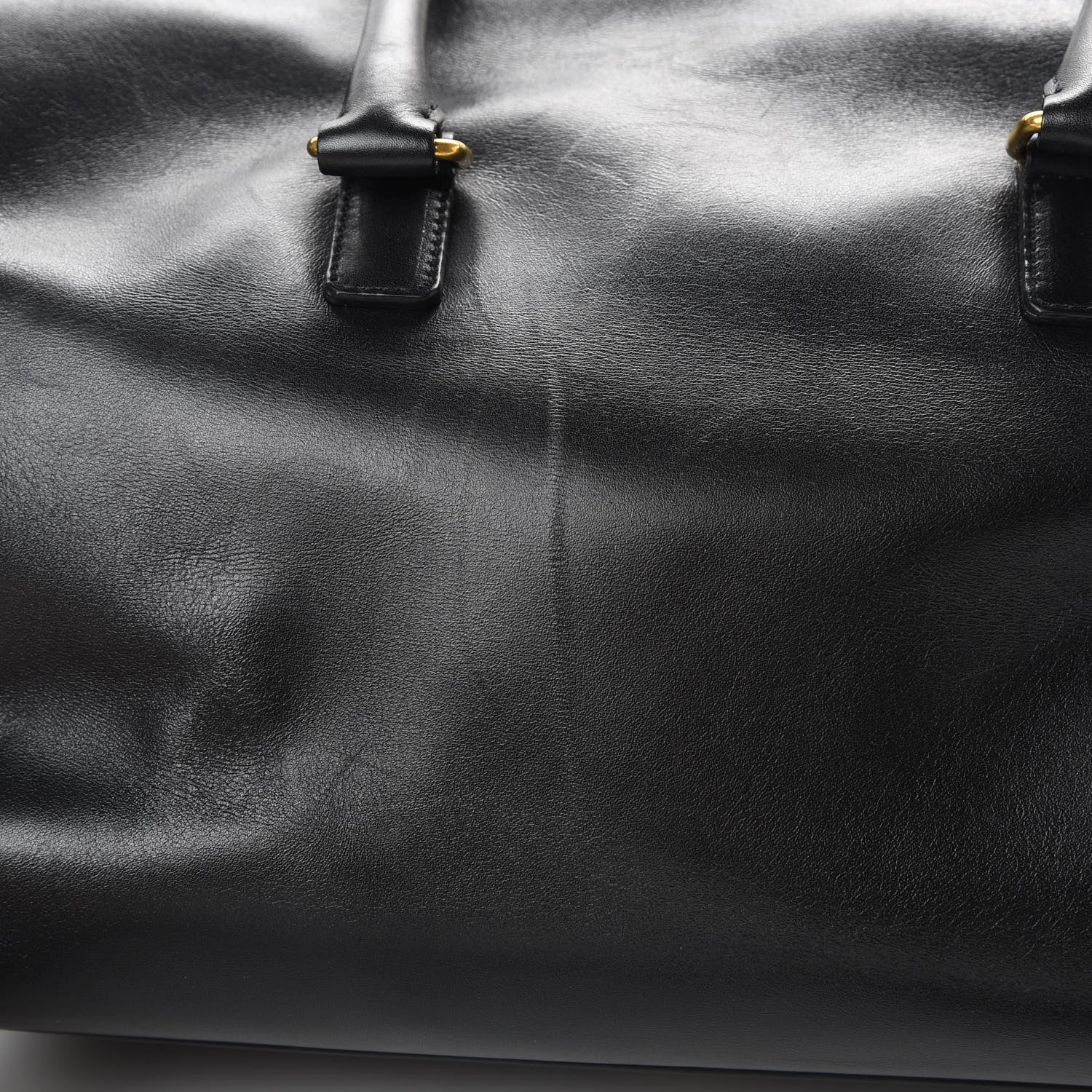 Saint Laurent Calfskin Classic Duffle 6 Black 16 of 19